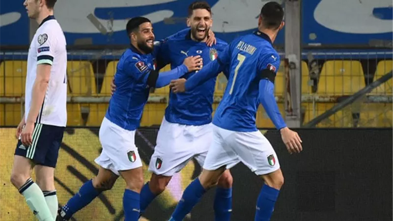 إيطاليا تهزم بلغاريا بثنائية نظيفة بالتصفيات المؤهلة لكأس العالم