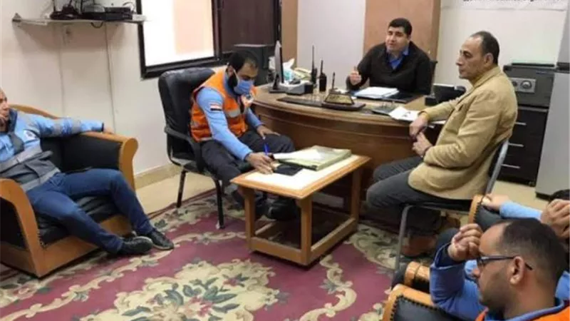لبحث خطة و استراتيجية العمل المقبلة ..لقاء موسع يجمع مدير اسعاف بنى سويف والعاملين