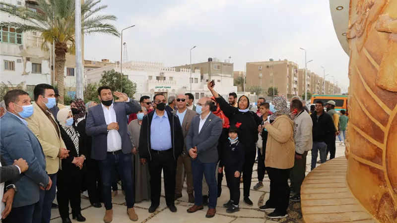 إفتتاح مشروعات خدمية وميادين وحدائق عامة لخدمة أهالينا بنطاق حى فيصل