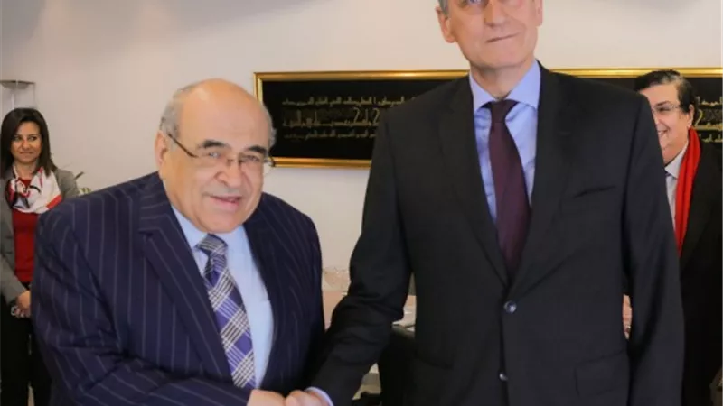 مدير مكتبة الإسكندرية يستقبل السفير الألماني
