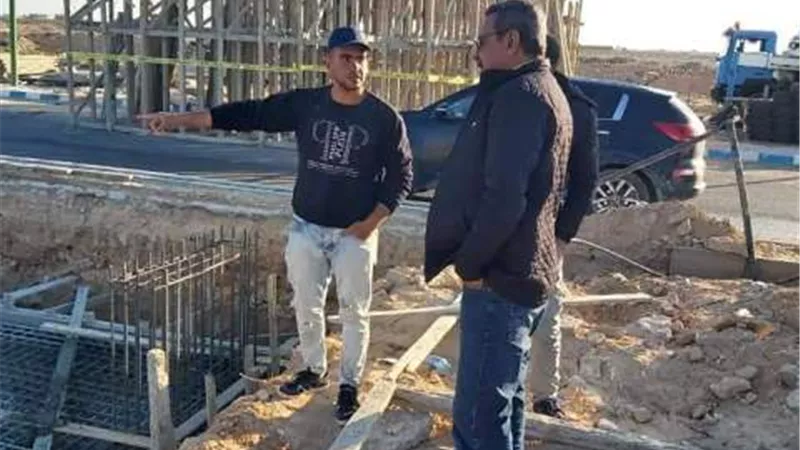 مدخل جديد لمطروح علي الطريق الدولي