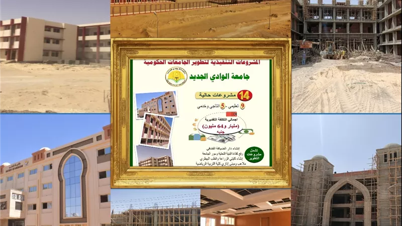 وزير التعليم العالي يستعرض تقريرًا لمتابعة مشروعات جامعة الوادي الجديد