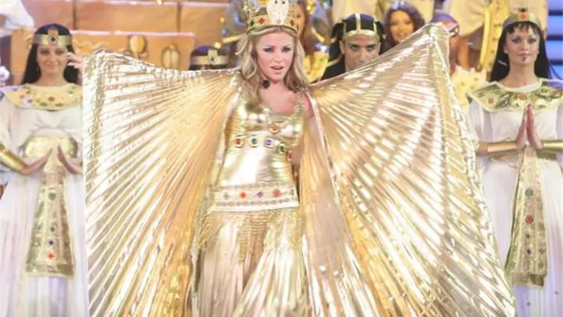 شاهد.. رزان مغربى تتألق من حفل نقل المومياوات الملكية وتعلق : 