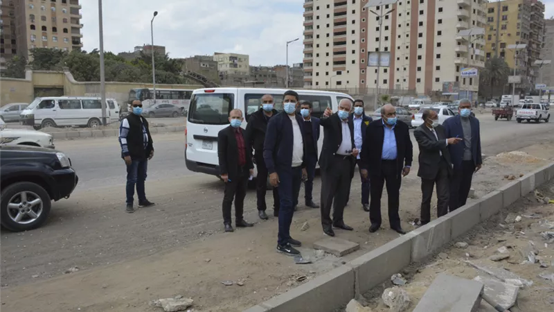 محافظ الجيزة يتفقد اعمال تطوير شوارع البحر الاعظم والنيل السياحى