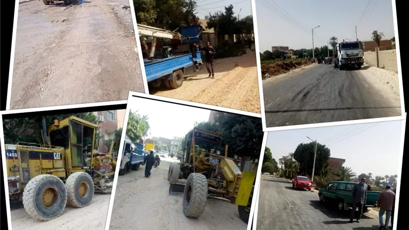 رصف شوارع مساكن الفتح بأسيوط واستكمال الطريق الجديد ضمن اعتمادات خطة 2020/2021