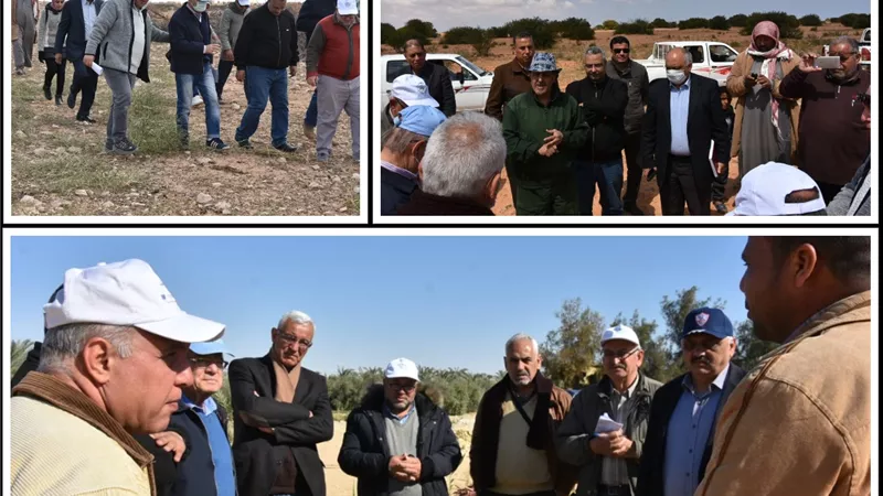 خبراء منظمة أكساد وبحوث الصحراء يواصلون زيارتهم الميدانية للمجتمعات المحلية بمطروح وسيوة