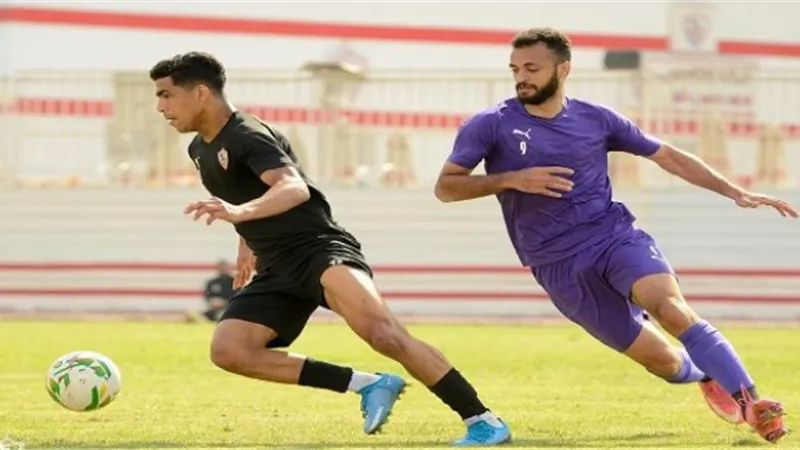 مران الزمالك.. تقسيمة بين اللاعبين بمنتصف الملعب