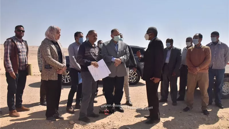 محافظ أسيوط يتفقد موقع إنشاء محطة معالجة صرف صحي بني غالب بتكلفة 800 مليون جنيه