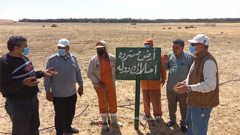 استرداد 90 فدانا من غير الجادين بوادى النطرون