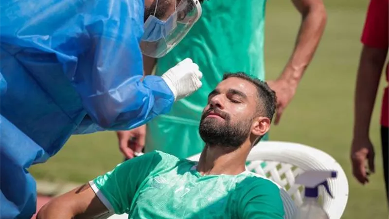 مسحة طبية لفريق الاهلى استعدادا لسيمبا التنزانى