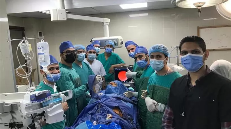 استئصال ورم بالغدة النخامية لمريض بمستشفي جامعة بني سويف