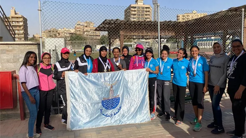 جامعة الإسكندرية تفوز بالمركز الأول فى بطولة الشهيد الرفاعى ال (٤٨) لألعاب القوى