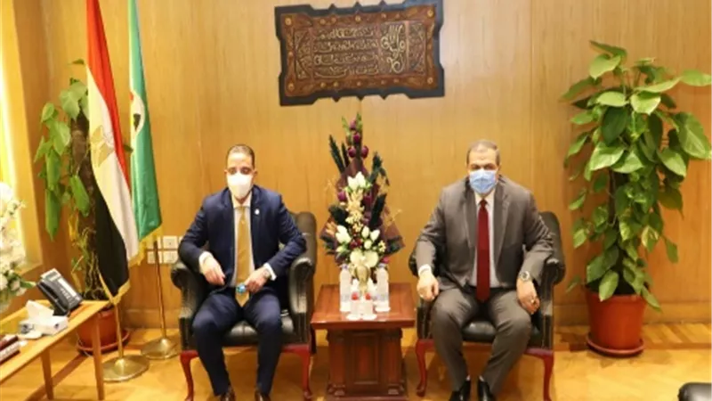 محافظ الفيوم يستقبل وزير القوى العاملة فى بداية جولته بالمحافظة