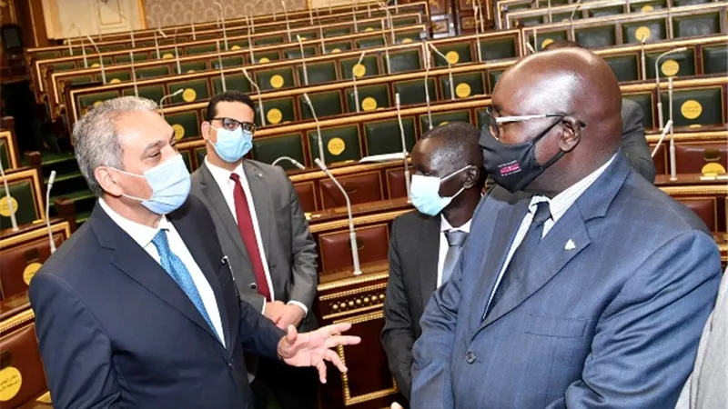 وفد قضائى من دولة جنوب السودان يزور مجلس النواب المصرى