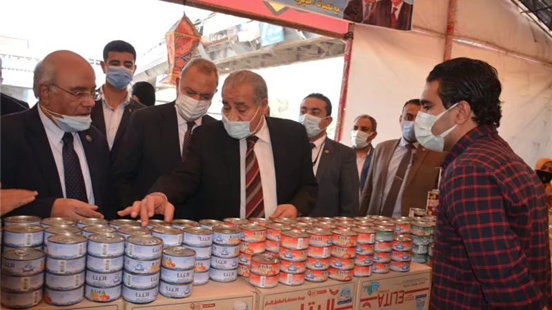 وزير التموين ومحافظ القليوبية يفتتحان معرض أهلا رمضان بميدان المؤسسة