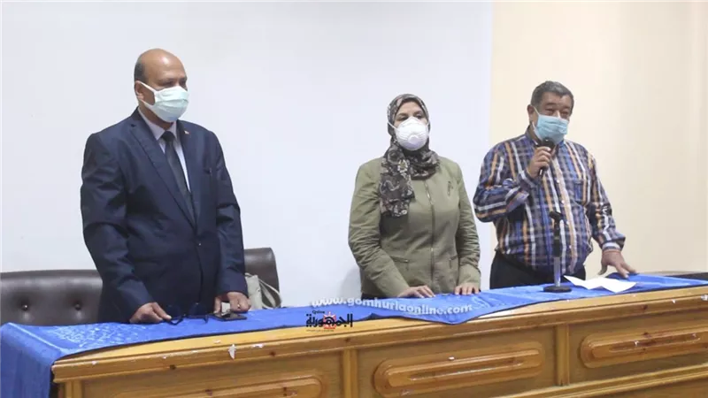 الاسعافات الاولية فى ندوه بكلية الآداب بجامعة جنوب الوادى