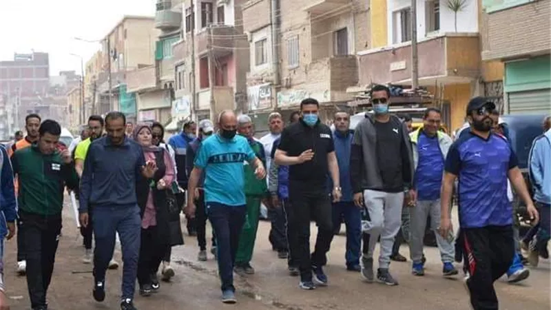 رياضة الشرقية تعلن إنطلاق فعاليات مهرجان المشي للرواد في منيا القمح.. صور