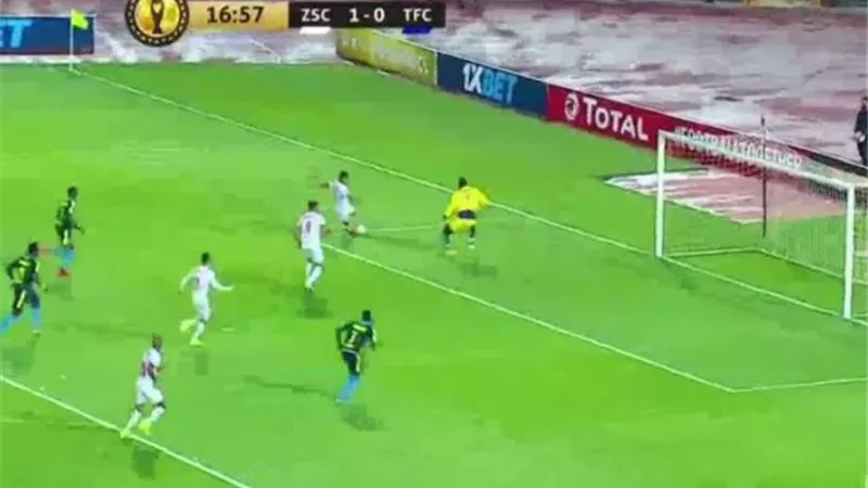 الزمالك يضرب تونجيت برباعية نظيفة فى الشوط الاول