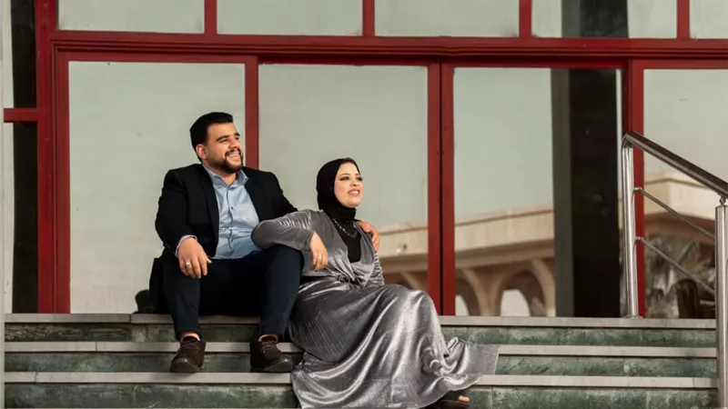 أجمل التهاني بخطبة هايدي وطاهر