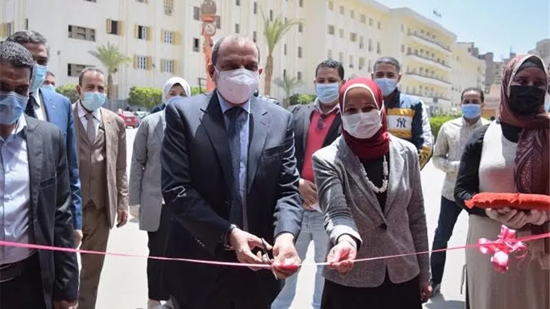 أفتتاح معرض منتجات مركز الإنتاج بجامعة بنى سوي