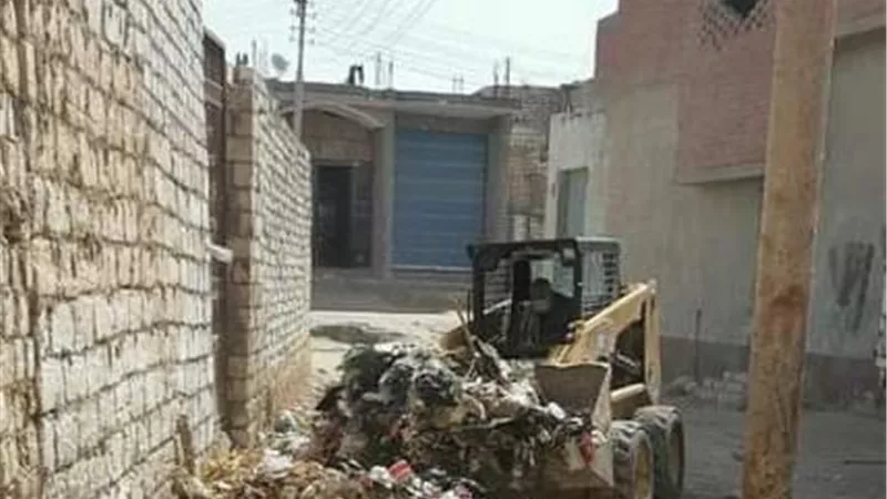 رفع 9 آلاف طن قمامة وإزالة 900 حالة إشغالات متنوعة في الفيوم