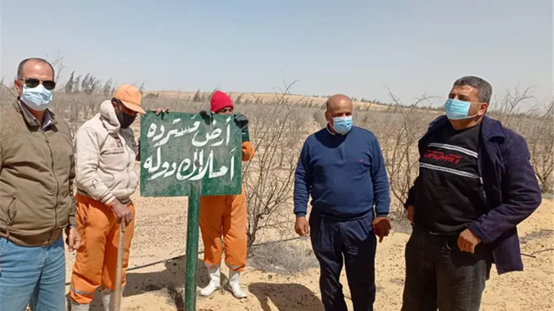 استرداد ١٦٩ فدانا من غير الجادين بوادى النطرون