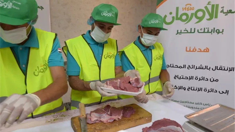 الأورمان تبدأ ذبح وتوزيع لحوم 20 عجل بالأقصر خلال شهر رمضان