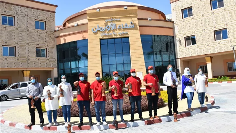 فوانيس الشباب هدايا لأطفال مستشفي شفاء الاورمان لسرطان الاطفال بالأقصر