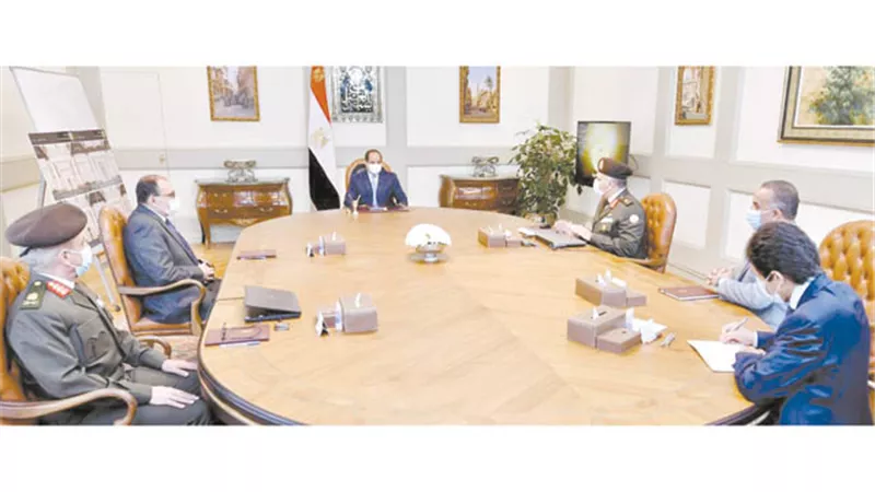 الرئيس يستعرض المشروعات القومية علي مستوي الجمهورية