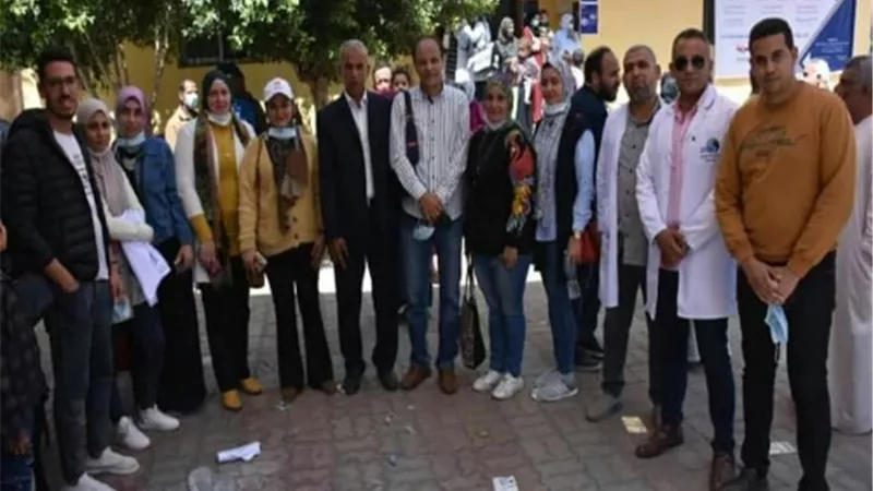مياه القليوبية تنظم قافله مائيه لمبادرة 