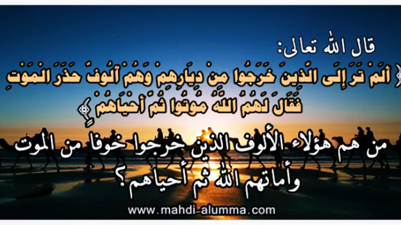 الهروب من الموت إلي الموت