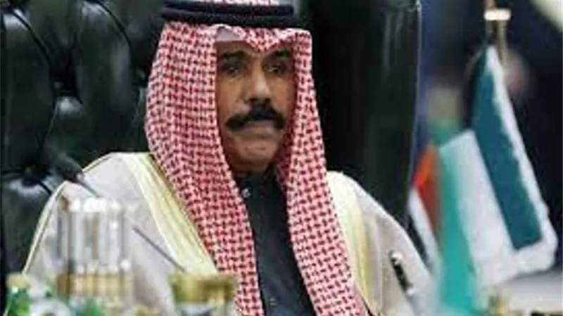 أمير الكويت يبعث برقية إلى الرئيس السيسى للتعزية فى ضحايا قطار طوخ