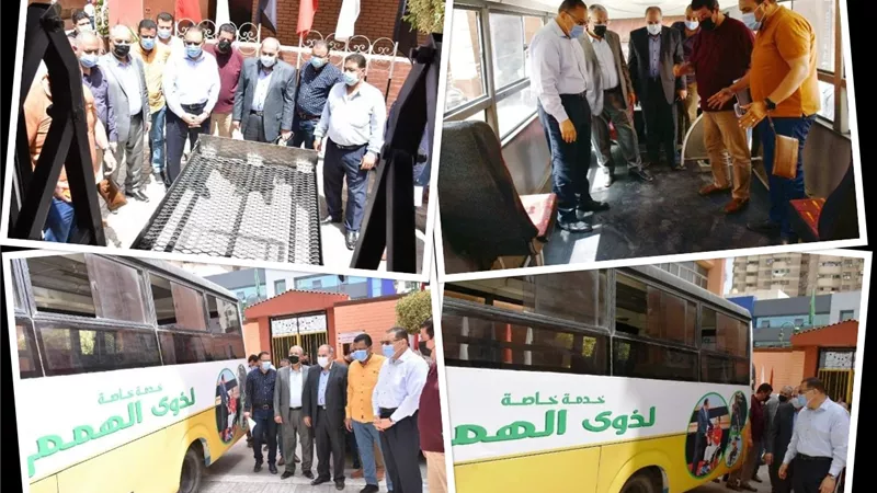 غراب يطلق خدمة مميزة ويُعلن عن تشغيل أول ميني باص لذوي الهمم بمدينة الزقازيق