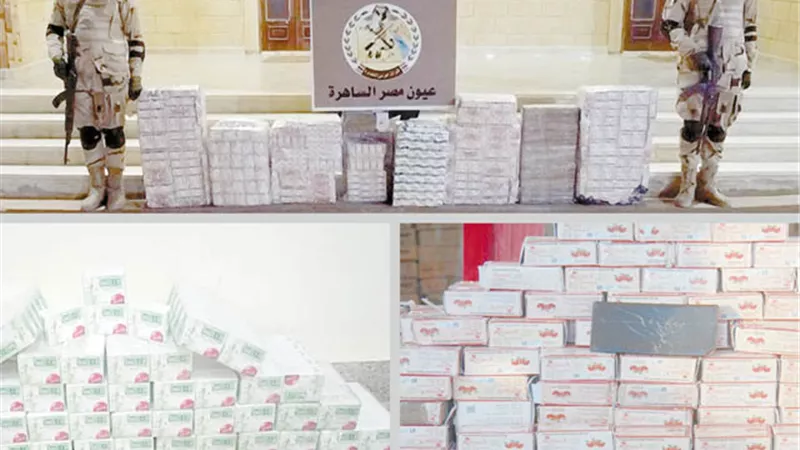 انتشار مكثف لقوات حرس الحدود.. واكتشاف 5 أنفاق وضبط حشيش وأقراص وهجرة غير شرعية