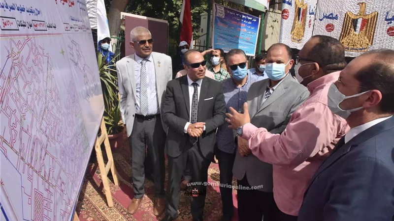 محافظ أسيوط يفتتح مشروع احلال وتجديد صرف صحي بـ 23 مليون جنيهاً