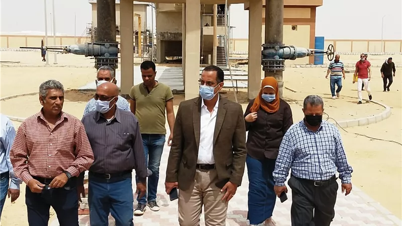مهندس خالد نايف رئيس الجهاز : تشغيل محطة الصرف الصحى بالمنيا الجديدة