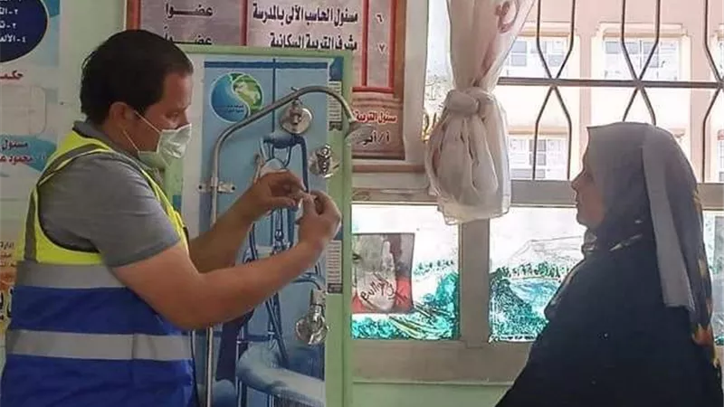 مياه الشرب والصرف تُنفذ ورش عمل لتعليم مبادئ السباكة الخفيفة بمدارس ههيا