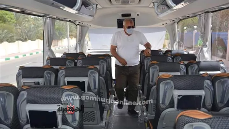 الزملوط يدشن ٦ حافلات لنقل 
