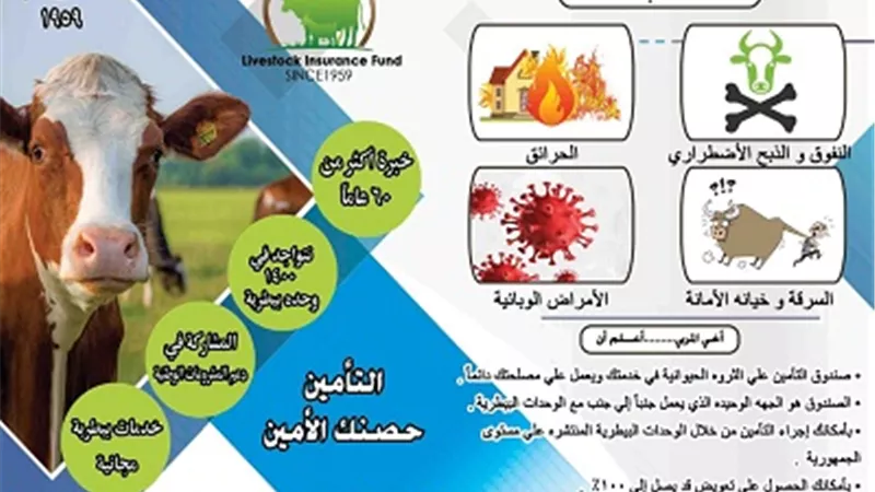 الزراعة : صندوق التأمين على الثروة الحيوانية ينشأ ٣ قطاعات مركزية بالدلتا والقناه وصعيد مصر