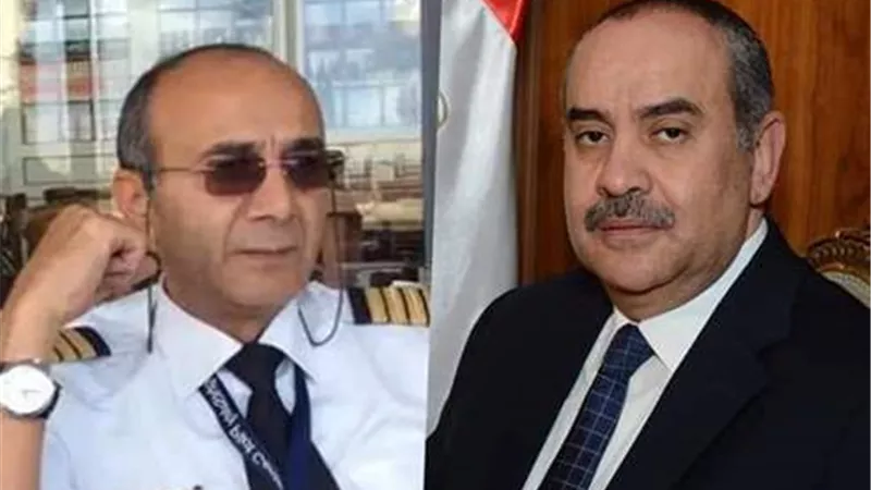 وزير الطيران ينعي وفاة الطيار هاني رمزي مدير مطار بورسعيد