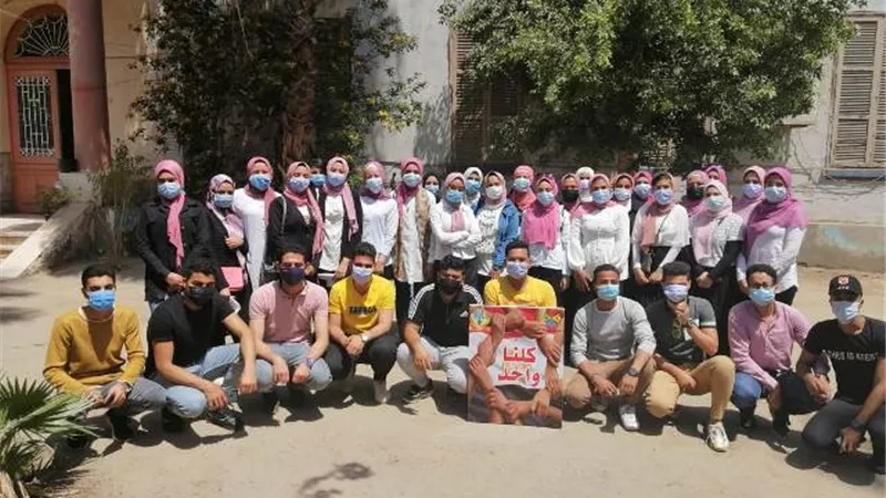 اطلاق مبادرة كلنا واحد بالمعهد العالي للخدمة الاجتماعية ببنها