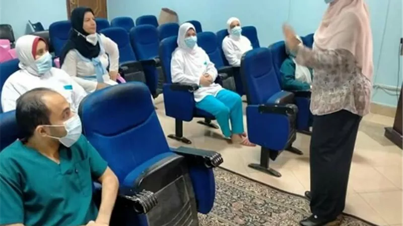 مستشفيات جامعة بنها تنظم تدريباً للتمريض بقسم الامراض النفسية