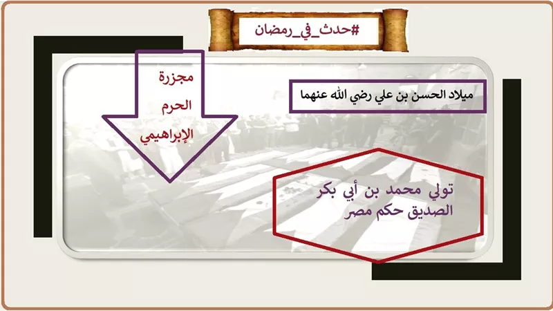 حدث في 15 رمضان مجزرة الحرم الابراهيمي وميلاد الحسن بن علي