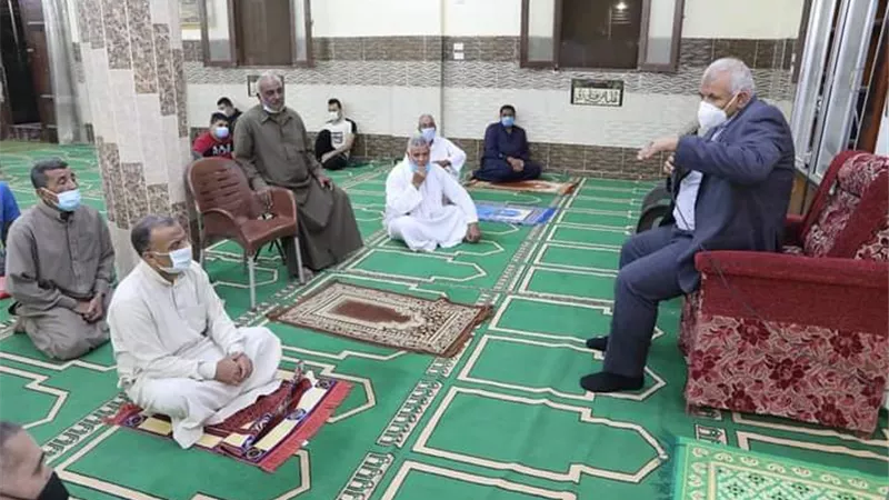 الزملّوط يلتقي اهالى مطلة بمسجد السيدة عائشة بالخارجة