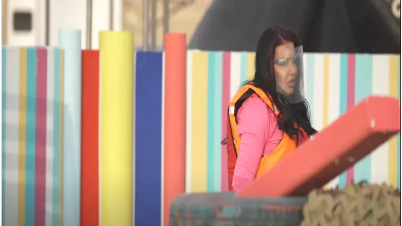 انهيار سمية الخشاب فى كبسولة رامز جلال