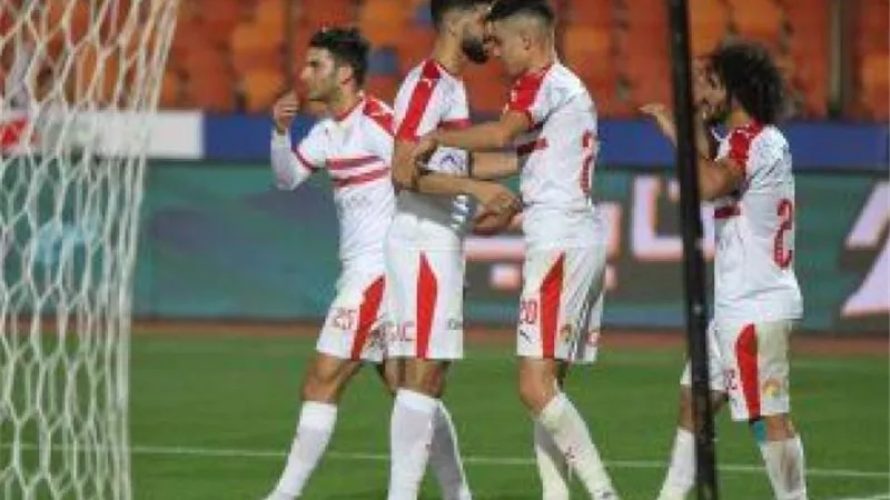 بن شرقى يعزز تقدم الزمالك بهدف ثانى فى مرمى المقاولون