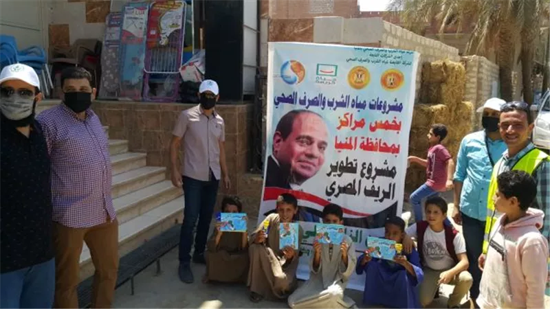 حملات للتوعية بقرية دلجا بدير مواس بالمبادره الرئاسية حياة كريمة.. بالصور