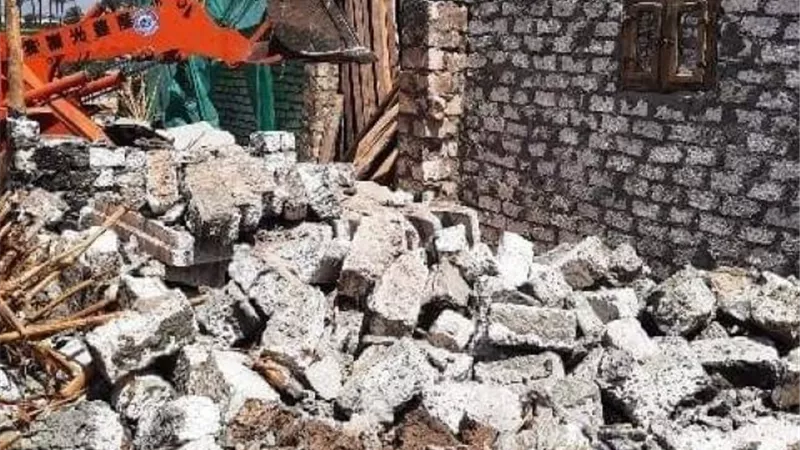 إزالة مخالفات البناء والتعديات على الأراضى الزراعية فى الشرقية.. بالصور