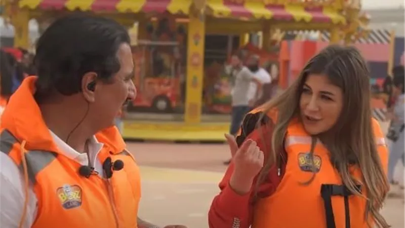 ملك قورة تنفعل على رامز جلال ب 