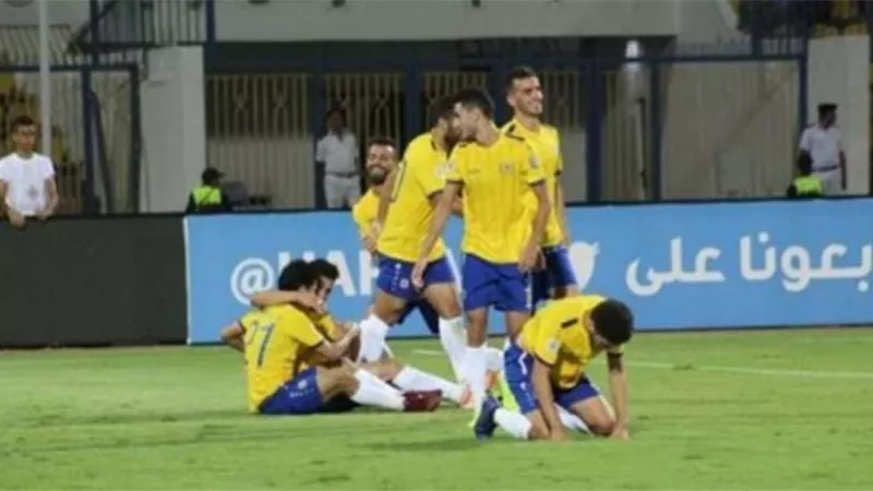 الشوط الاول: شكرى نجيب يتقدم للاسماعيلى بهدف فى مرمى لانتاج الحربى